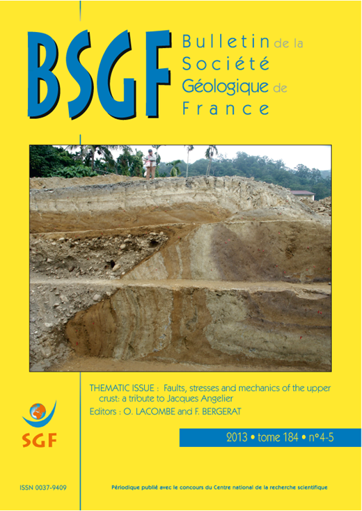 Bulletin de la Société Géologique de France Cover Image for Volume 184, Issue 4-5