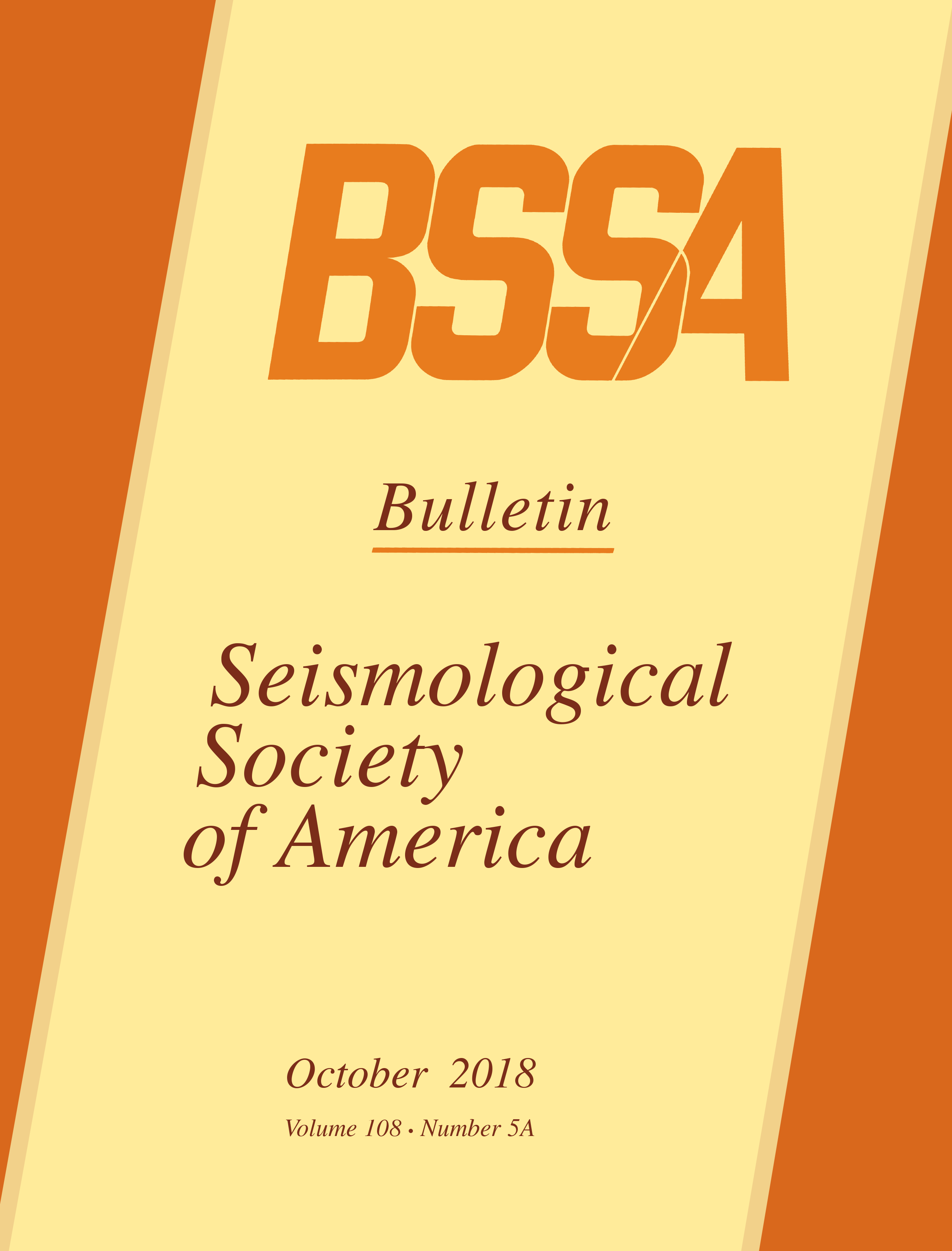 Issues Bulletin of the Seismological Society of America GeoScienceWorld