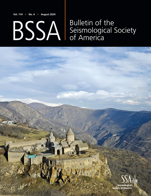 Bulletin of the Seismological Society of America Cover Image for Volume 114, Issue 4