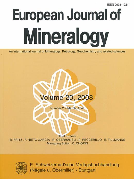 European Journal of Mineralogy Cover Image for Volume 20, Issue 2