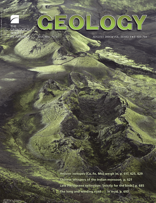 Volume 34 Issue 8 | Geology | GeoScienceWorld