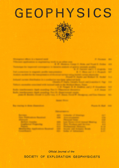 Geophysics Cover Image for Volume 40, Issue 3