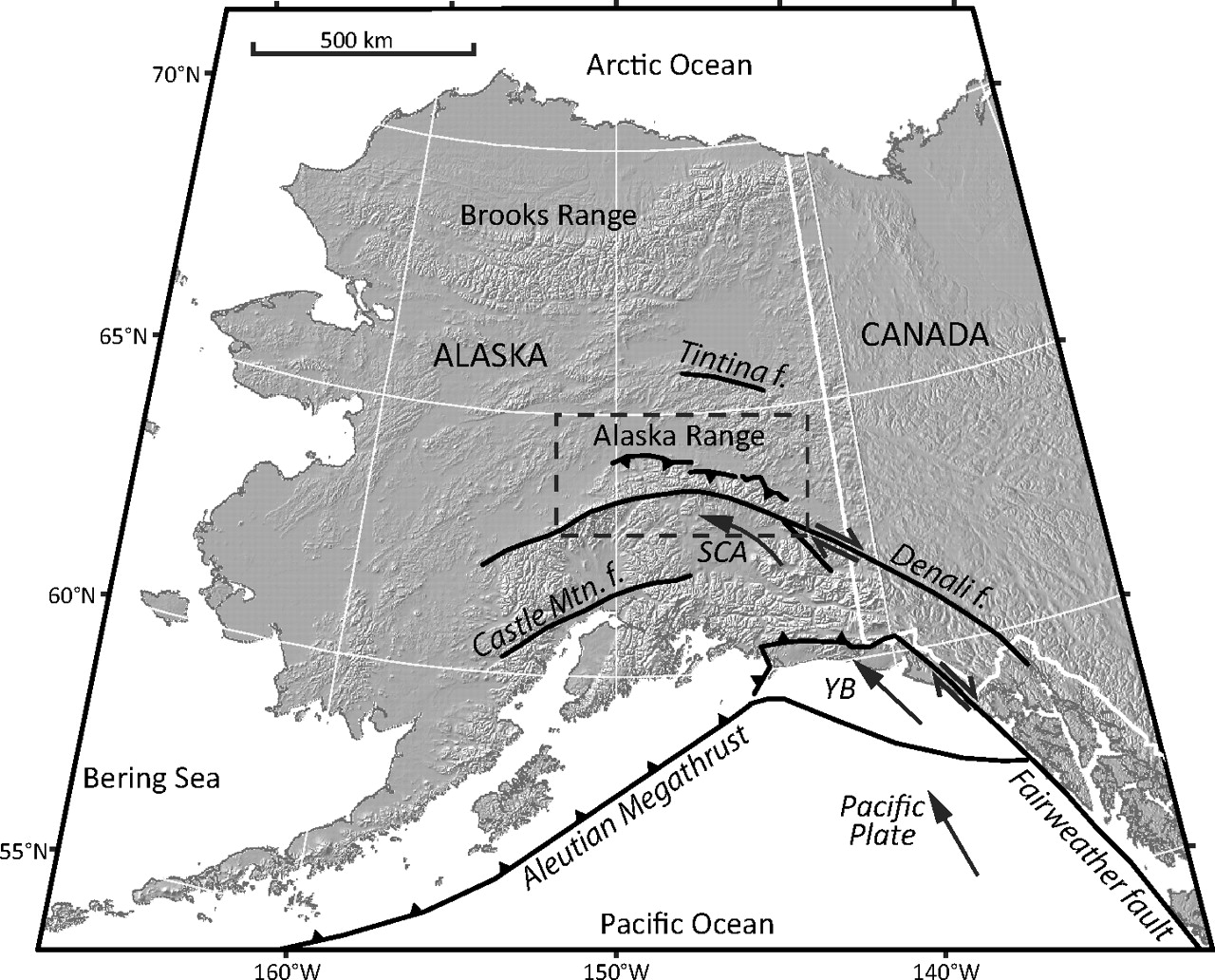 Quaternary thrust system of the northern Alaska Range | Geosphere ...