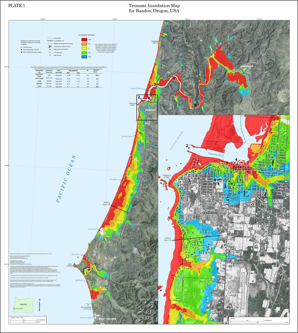 Bandon oregon tsunami map Bandon oregon tsunami map